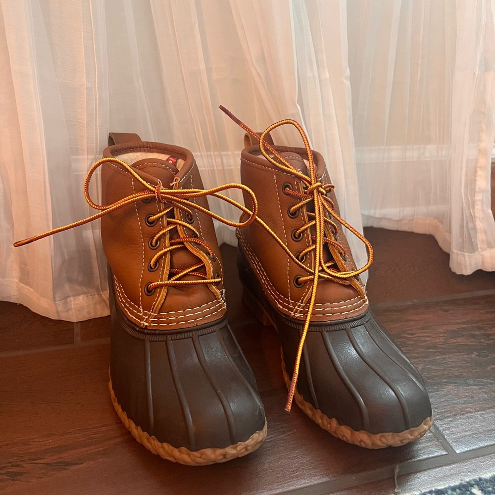 LLBean Boots Size 6M Primaloft Sherpa Lined 6”